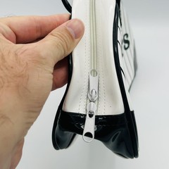 Hanshin Tigers Purse One Size White Black Pinstripe Japan NPB Baseball Bag