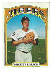MICKEY LOLICH 1972 Topps Baseball # 450 Detroit Tigers Ex Plus – NM