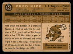 1960 Topps – Fred Kipp #202 PR (Filler)