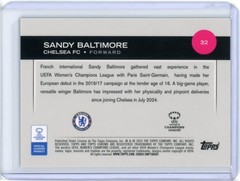 2024-25 TOPPS CHROME UEFA WOMEN&rsquo;S UWCL BLUE WAVE SANDY BALTIMORE 69/150