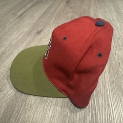 Rare American Needle Vintage Yankees NY Red Green 100% Wool Hat Clean