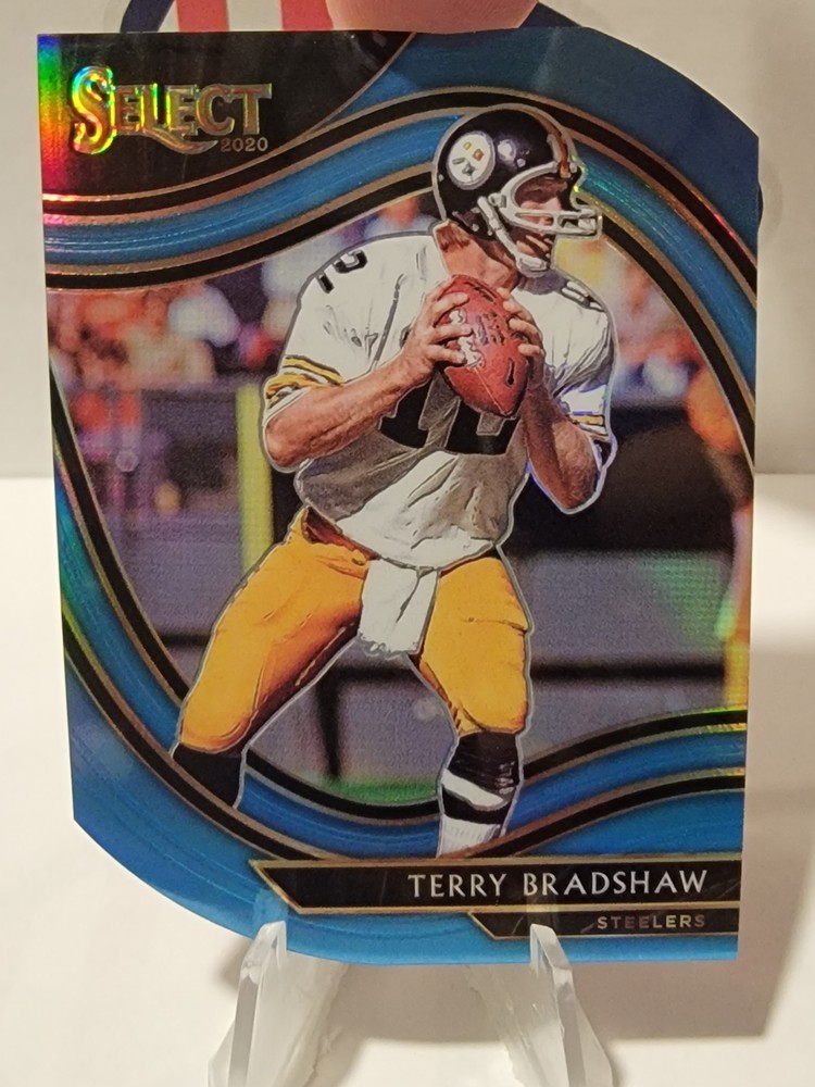 2020 Panini Select – Field Level Terry Bradshaw #308 Light Blue Prizm Die-Cut