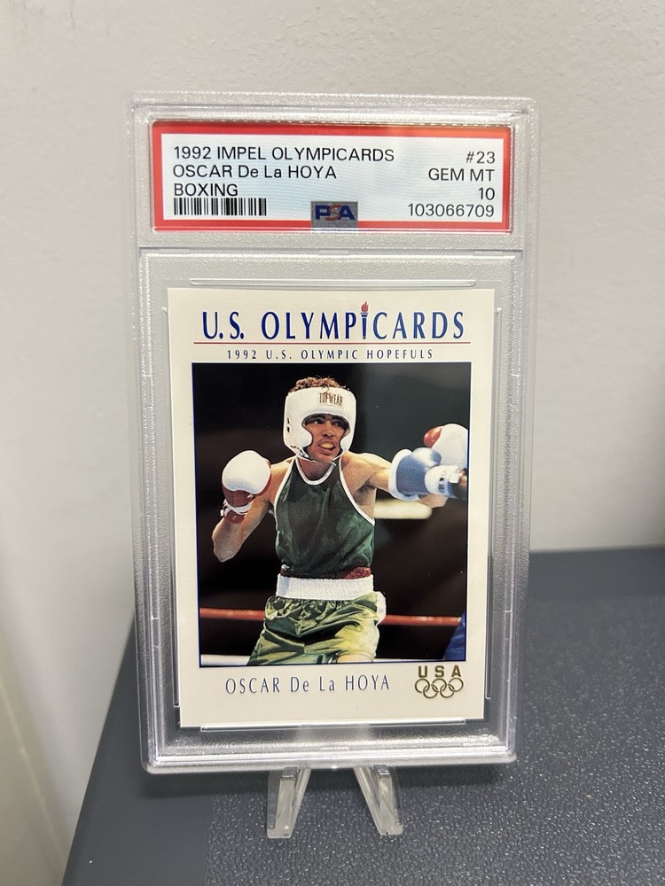 OSCAR DE LA HOYA 1992 Impel Olympicards Boxing #23 RC PSA 10 Gem Mint Low Pop