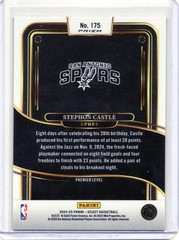 2024-25 Panini Select – Premier Level Stephon Castle #175 Red Cracked Ice Prizm