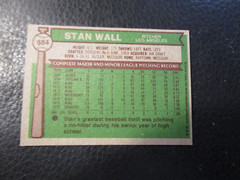 1976 TOPPS CARD#584 STAN WALL DODGERS NMMT