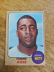 1968 TOPPS #465 TOMMIE AGEE NEW YORK METS HIGH NUMBER # SP WOW 4TH YEAR RARE