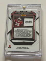 2023 Panini Prizm Draft Picks – Keeanu Benton #194 Red & Black Snake Skin (RC)