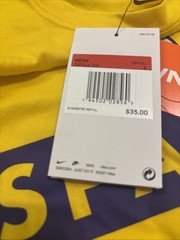 LOS ANGELES SPARKS Basketball WNBA Dri Fit NIKE Short Sleeve LARGE Yellow Shirt