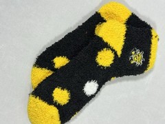 Black and Yellow Wichita State Shockers Fuzzy Socks