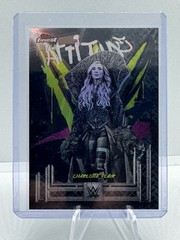 2025 WWE Topps Finest Charlotte Flair 05/15, Attitude Black Refractor