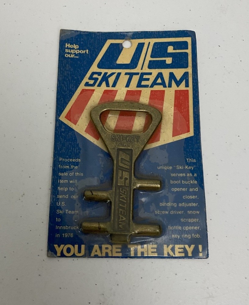 U.S. SKI TEAM 1976 OLYMPICS « Ski-Key » RARE PROMO FUNDRAISER VINTAGE ORIGINAL