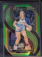 2025 Panini Select WNBA #173 Hailey Van Lith Green Prizm /75