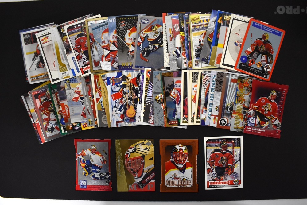 Lot Of (81) John Vanbiesbrouck Premium Inserts Parallels SPs Die-Cut Elite Ultra