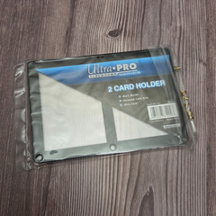 Ultra Pro 6-Screw 2-Card Black Border Screwdown Card Holder Recessed