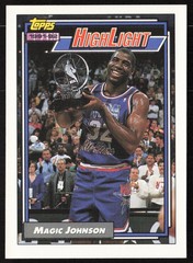Magic Johnson 1992-93 Topps Highlight #2 Los Angeles Lakers