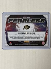 2025 Panini Prizm Draft Picks -Fearless Shedeur Sanders #F-SSS Gold Ice Prizm RC