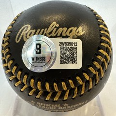 Jose Canseco Signed Black ROMLB Baseball & Beckett Coa Signed in Green paint pen