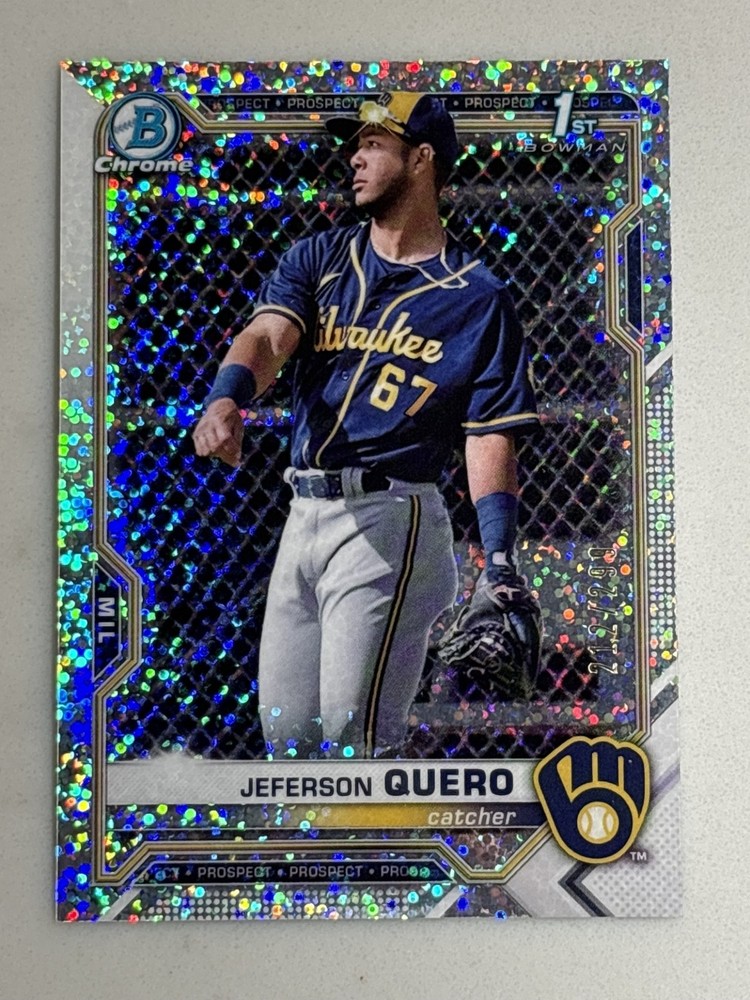 2021 1st Bowman Chrome Jeferson Quero Prospects Speckle Refractor /299 #BCP-181