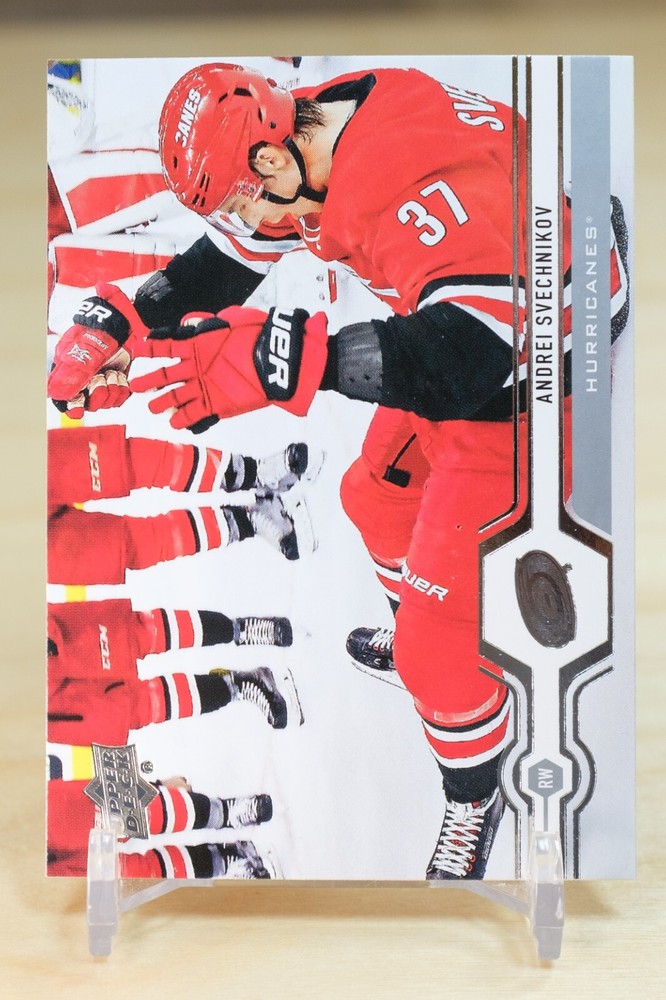 2019-20 Upper Deck Series 1 Base #53 Andrei Svechnikov – Carolina Hurricanes