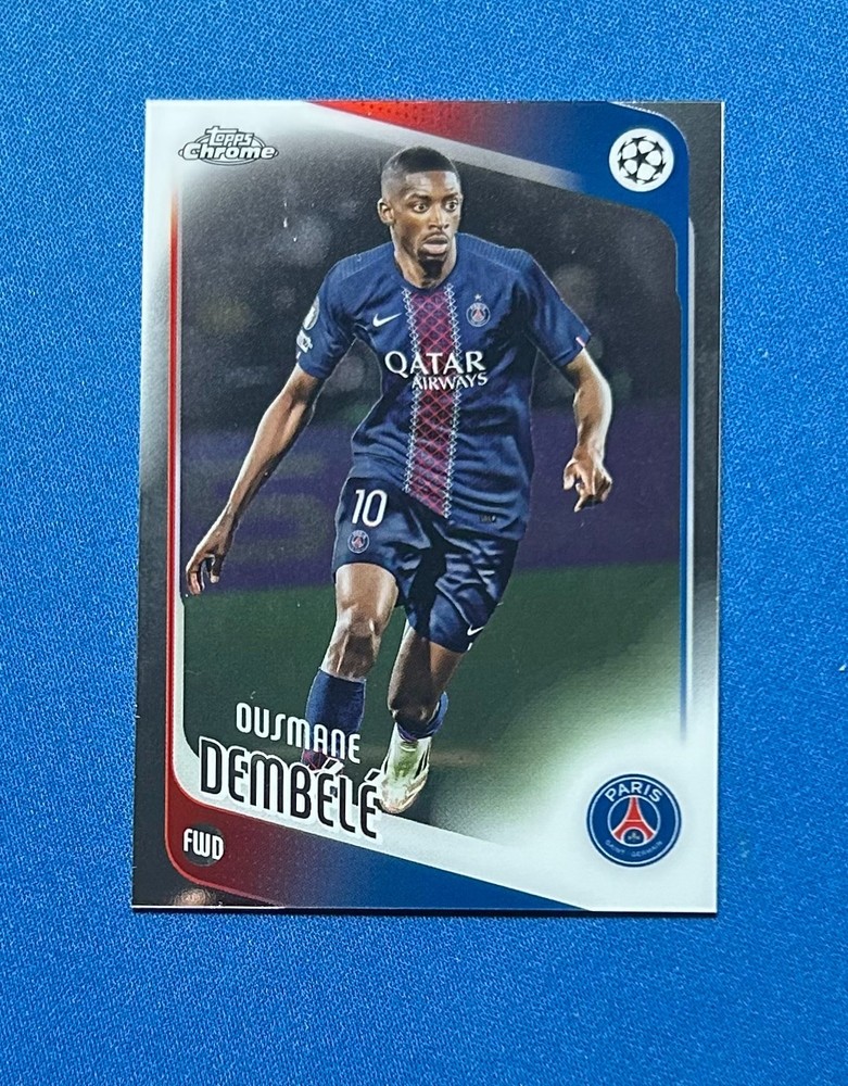 Ousmane Dembele 2025-26 Topps Chrome UEFA UCC Card #3 PSG France Base
