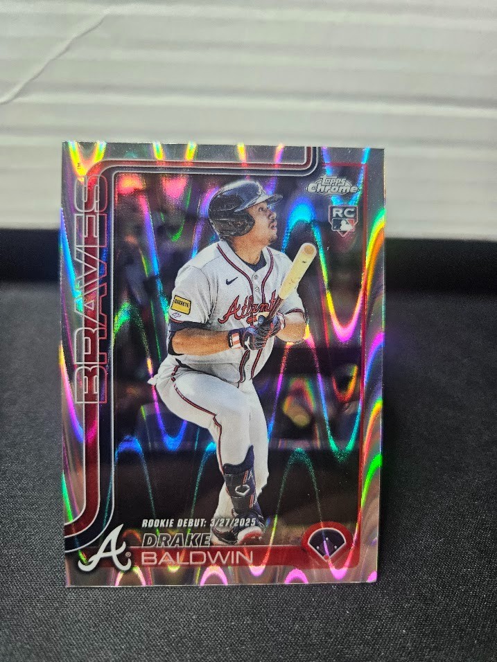 Drake Baldwin 2025 Topps Chrome Update RayWave Refractor Rookie RC #USC88 Braves