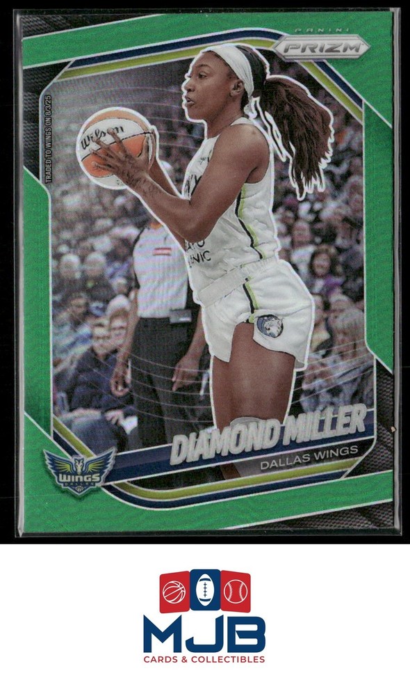 2025 Panini Prizm WNBA Diamond Miller Green Prizms #27 Dallas Wings