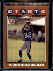 2008 Topps Chrome #TC201 Mario Manningham Copper Refractors #/425