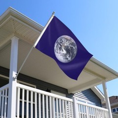 Kartasura Earth Day Flag 2x3FT Gypsies Gypsy 3 Ply Double Sided blue-01