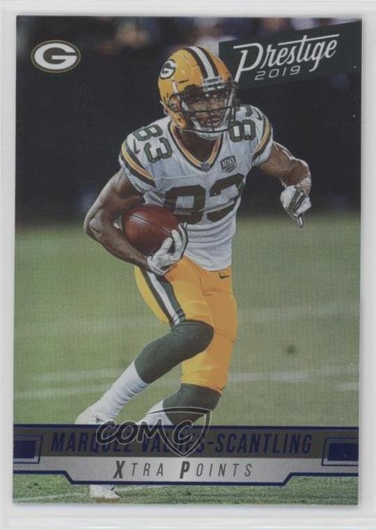 2019 Panini Prestige Xtra Points Blue Marquez Valdes-Scantling #76 09lb