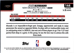 2025-26 Topps Chrome #144 Jose Alvarado RayWave Refractor