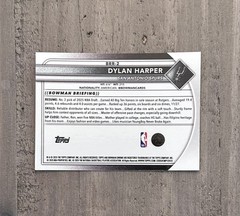 DYLAN HARPER 2025-26 BOWMAN CHROME RED ROOKIE LOGO REFRACTOR RC SPURS Q4736