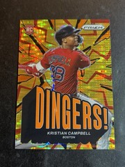 2025 Panini Prizm Kristian Campbell #9 Dingers! Red Pulsar /399