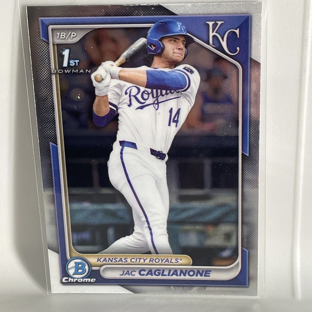 Jac Caglianone—2024 Bowman Draft 1st Chrome—Kansas City Royals #BDC-8