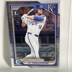 Jac Caglianone—2024 Bowman Draft 1st Chrome—Kansas City Royals #BDC-8