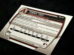 2023 Bowman Draft TOMMY TROY Chrome 1st YELLOW /75 REFRACTOR RC Diamondbacks🔥