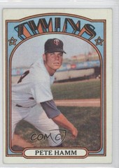1972 Topps Pete Hamm #501 0a1
