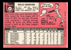 1969 Topps – #327 Willie Crawford-Read Condition