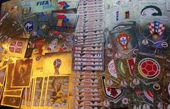 WORLD CUP 2018 STICKERS – PANINI RUSSIA 2018 FOIL, EMBLEMS, SHINY STICKERS.