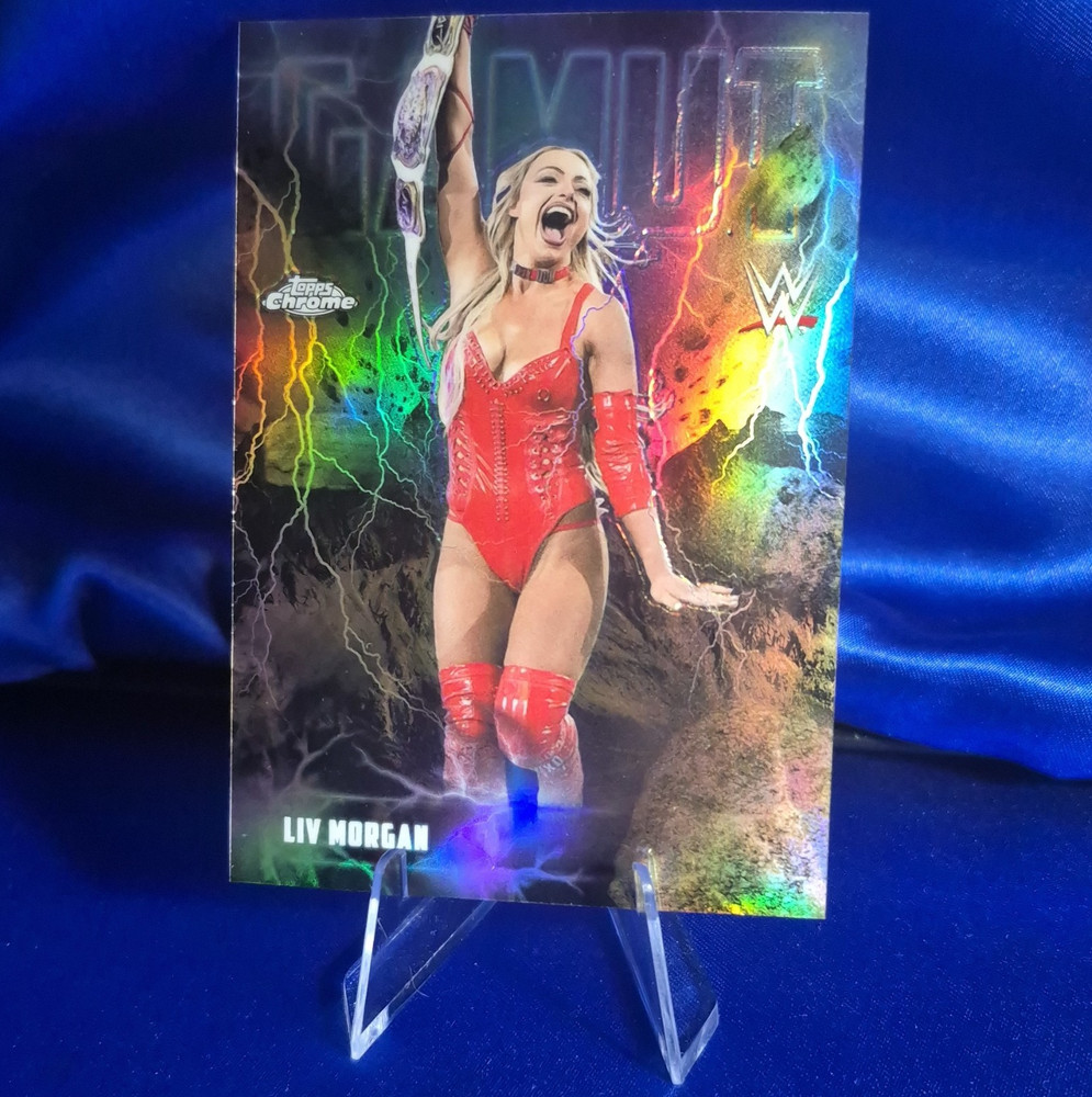 2026 Topps Chrome WWE Liv Morgan Gamut Insert Sports Trading Card #GAM-14