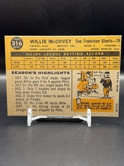 1960 Topps #316 Willie McCovey Giants All-Star Rookie RC HOF EX Vintage