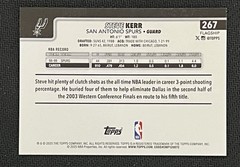2025-26 Topps NBA STEVE KERR San Antonio Spurs #267 Season Tip Off Parallel!