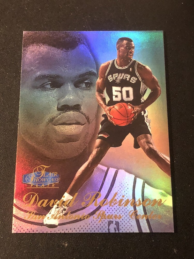 1997-98 Flair Showcase Row 3 David Robinson #27 HOF