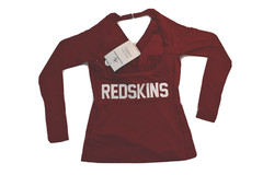 All Sport Couture NFL Womens Washington Redskins Wildkat Shirt NWT XS, M, L