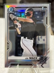 2021 Bowman Draft Chrome Joe Mack 1st Bowman REFRACTOR #BDC-159 MLB DEBUT!!