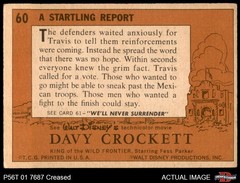 1956 Topps Davy Crockett Orange Back #60 Startling Report 2 – GOOD