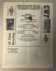 Lot of 5 VTG « The Grapevine » Florida Wrestling Prog. Vol VIII 6-10 CWF Freebirds