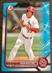 2022 Bowman Draft Won-Bin Cho #BD-65 Prospect Sky Blue /499 Cardinals! #3132