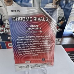 Topps 2025 Chrome Alan Trammell Chrome Rivals Insert #RVA-19 Tigers