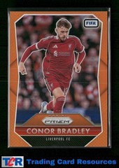2025-26 Panini Prizm FIFA #9 Conor Bradley 2015 Prizm Flashback Orange #/25