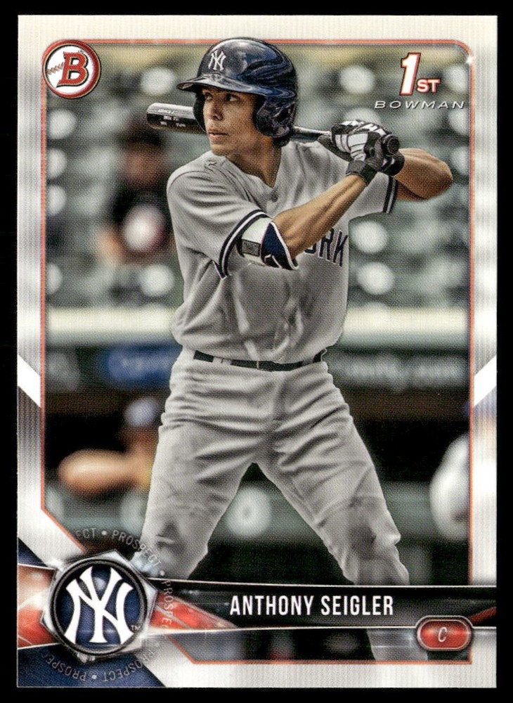 2018 Bowman Draft #BD-65 Anthony Seigler